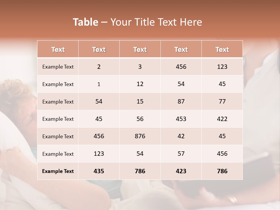 A Woman Laying In A Hospital Bed With A Nurse Next To Her PowerPoint Template