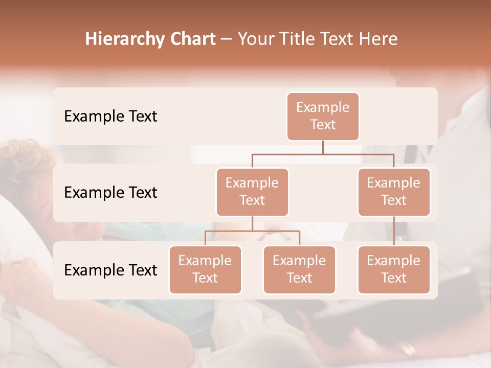 A Woman Laying In A Hospital Bed With A Nurse Next To Her PowerPoint Template