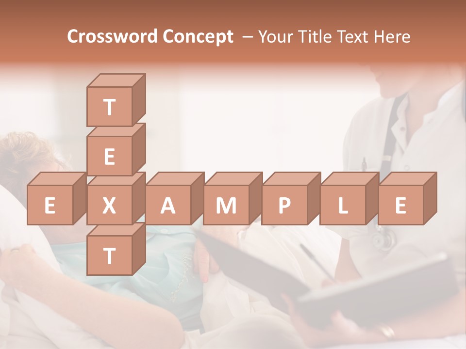 A Woman Laying In A Hospital Bed With A Nurse Next To Her PowerPoint Template