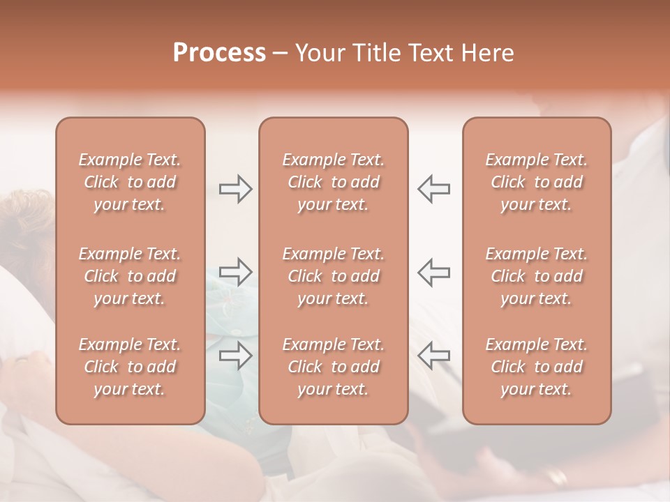 A Woman Laying In A Hospital Bed With A Nurse Next To Her PowerPoint Template