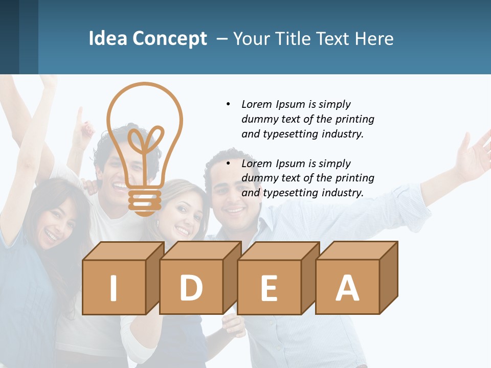 Joy Happy Content PowerPoint Template