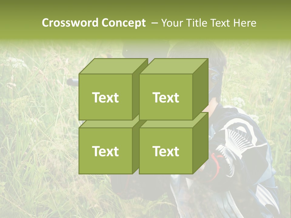 Terror Gun Mask PowerPoint Template
