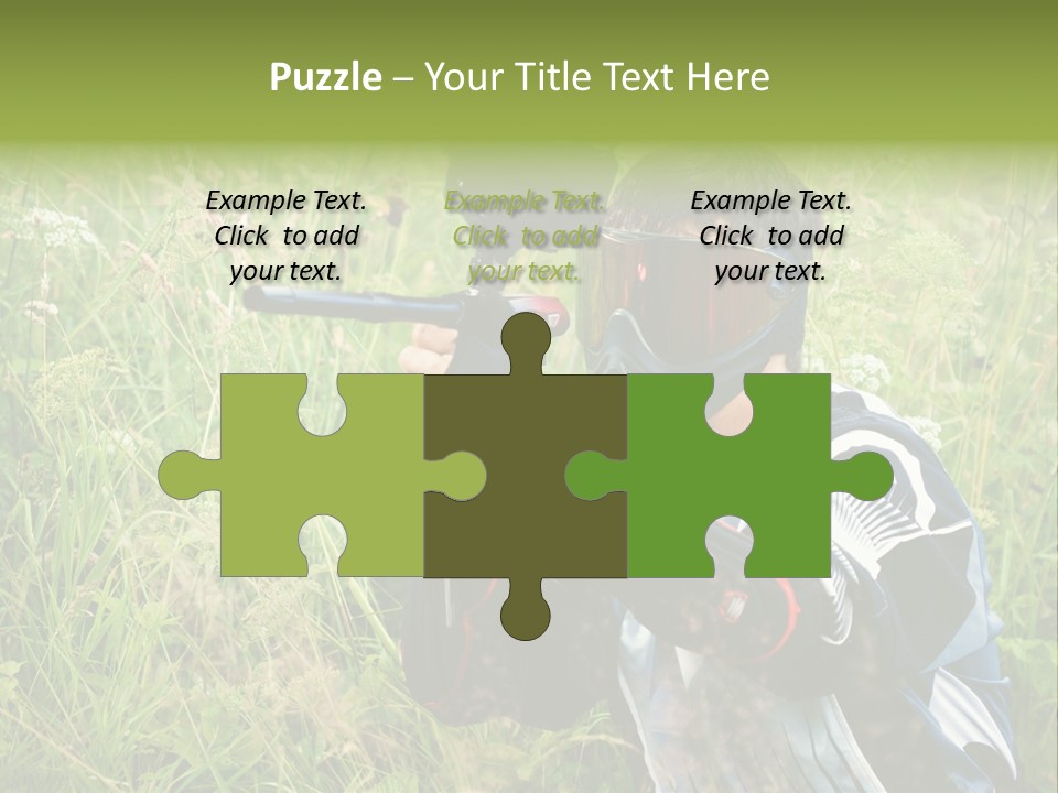 Terror Gun Mask PowerPoint Template