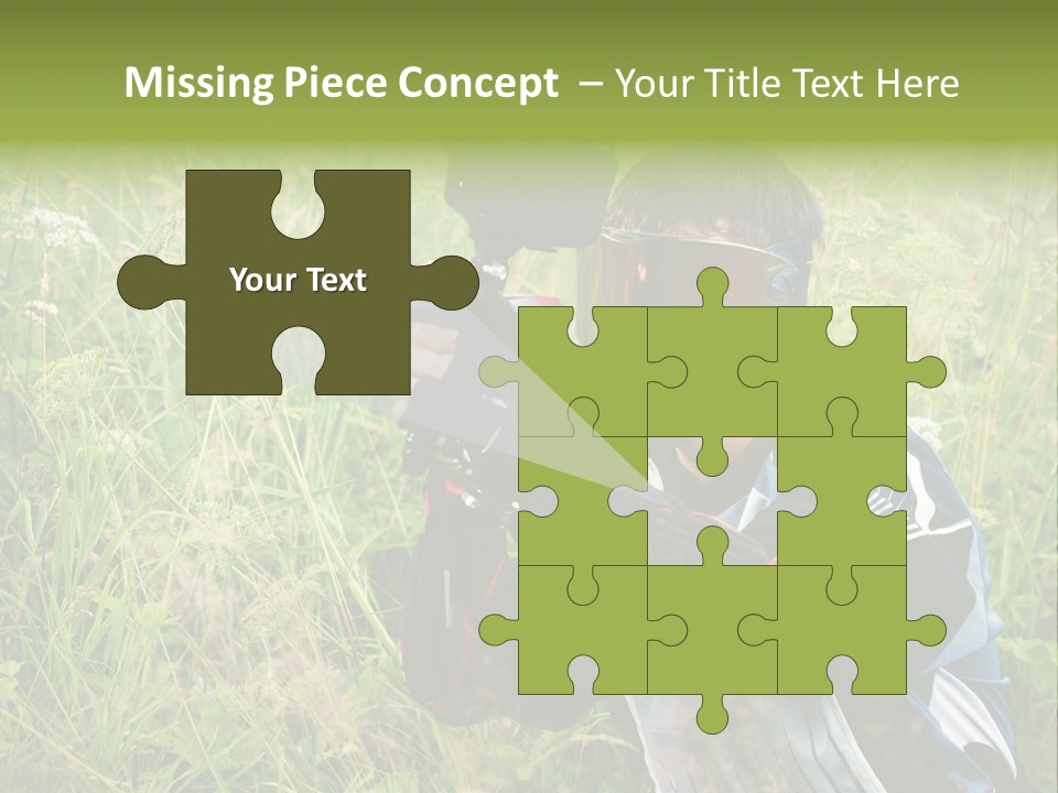 Terror Gun Mask PowerPoint Template