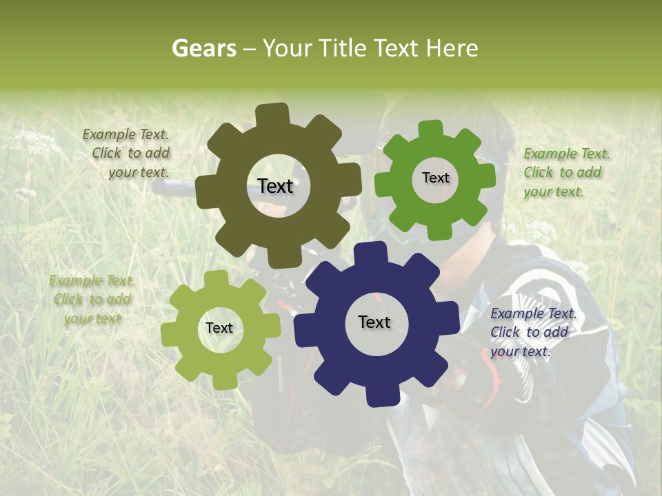 Terror Gun Mask PowerPoint Template