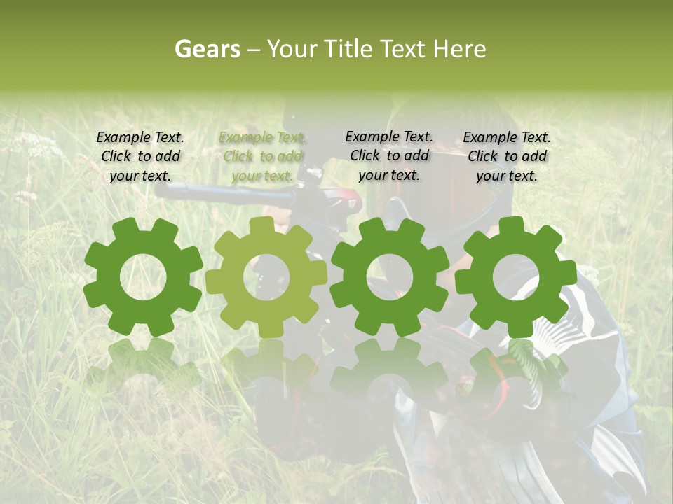 Terror Gun Mask PowerPoint Template