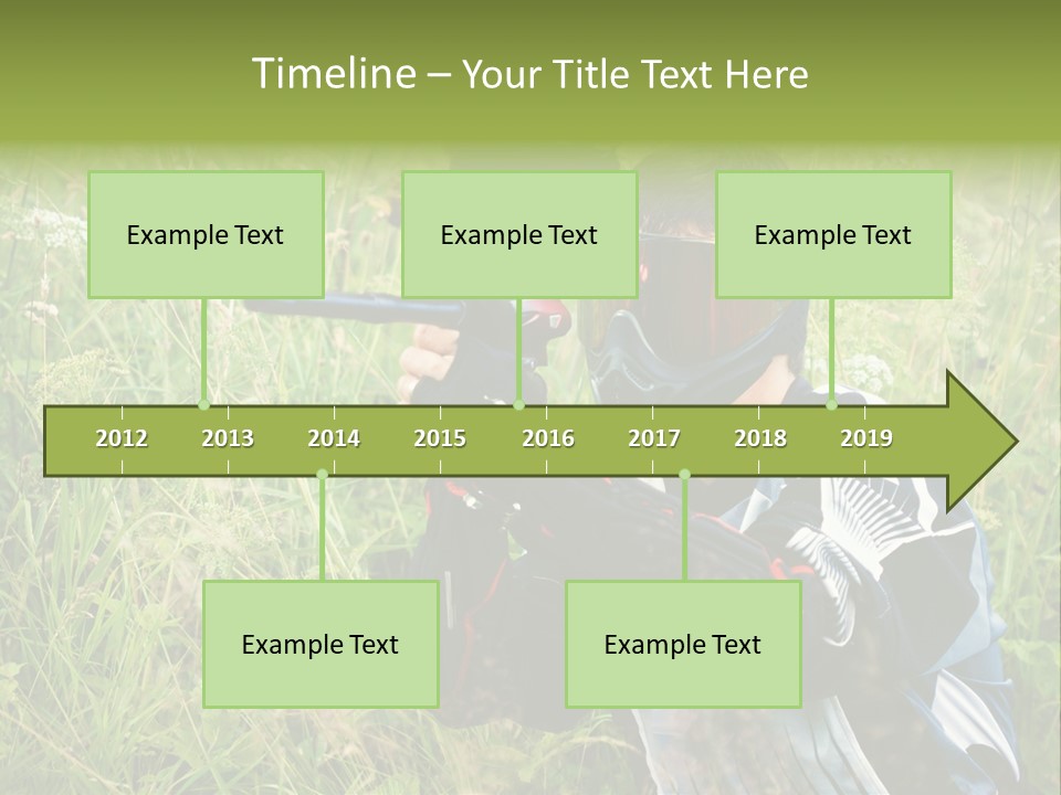 Terror Gun Mask PowerPoint Template