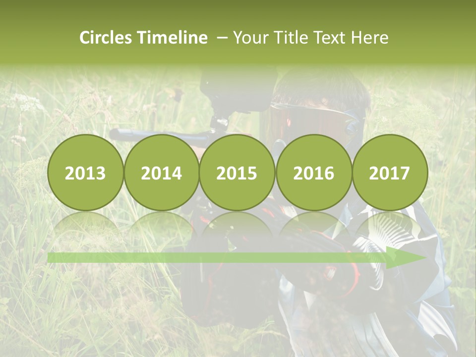 Terror Gun Mask PowerPoint Template