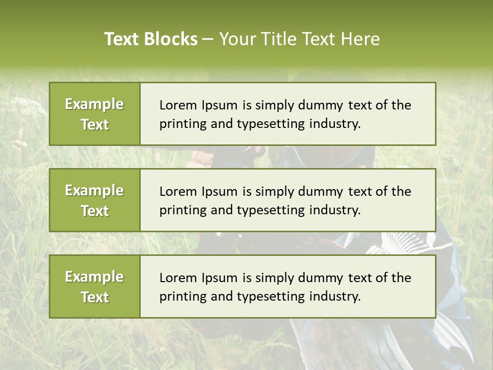 Terror Gun Mask PowerPoint Template