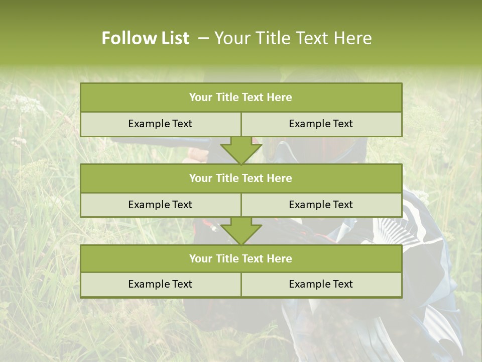 Terror Gun Mask PowerPoint Template