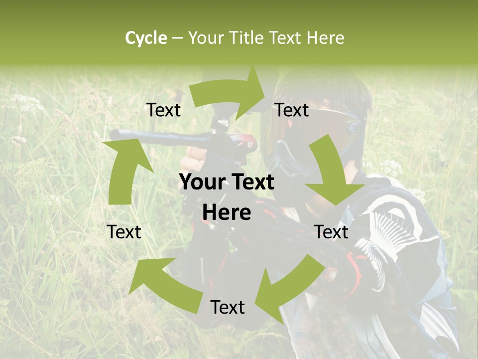 Terror Gun Mask PowerPoint Template