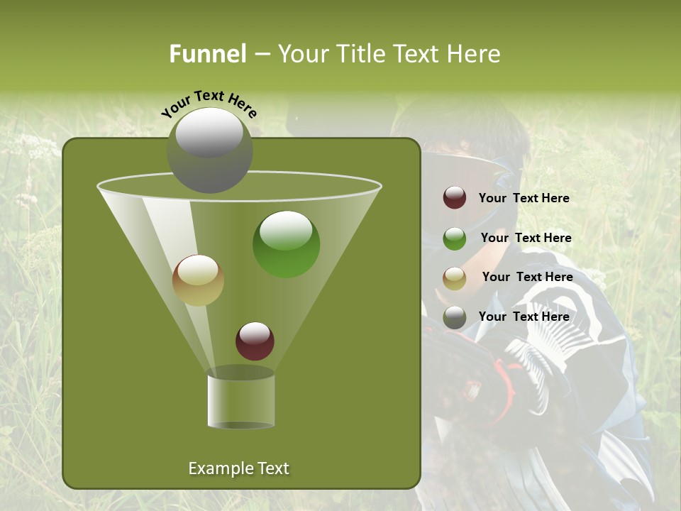 Terror Gun Mask PowerPoint Template