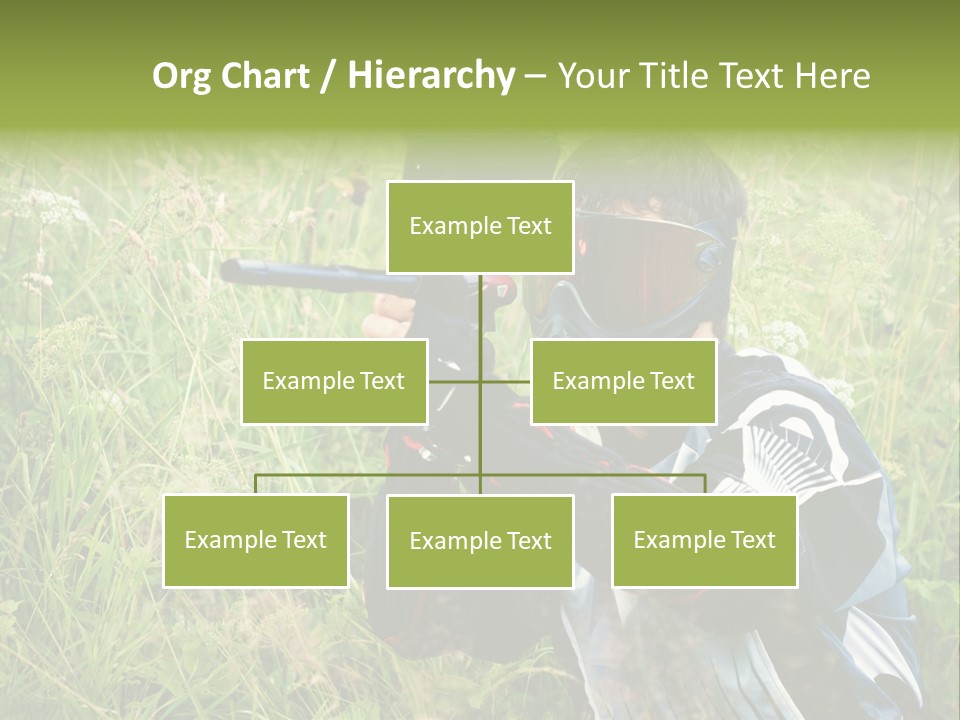 Terror Gun Mask PowerPoint Template