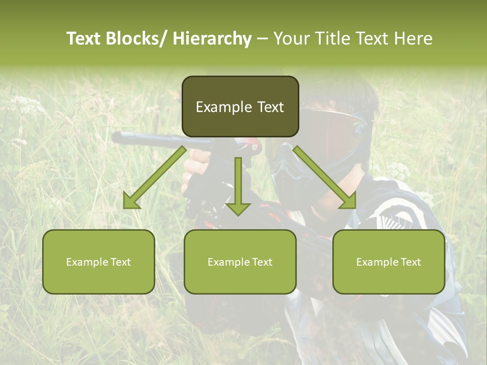 Terror Gun Mask PowerPoint Template