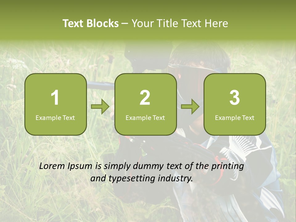 Terror Gun Mask PowerPoint Template