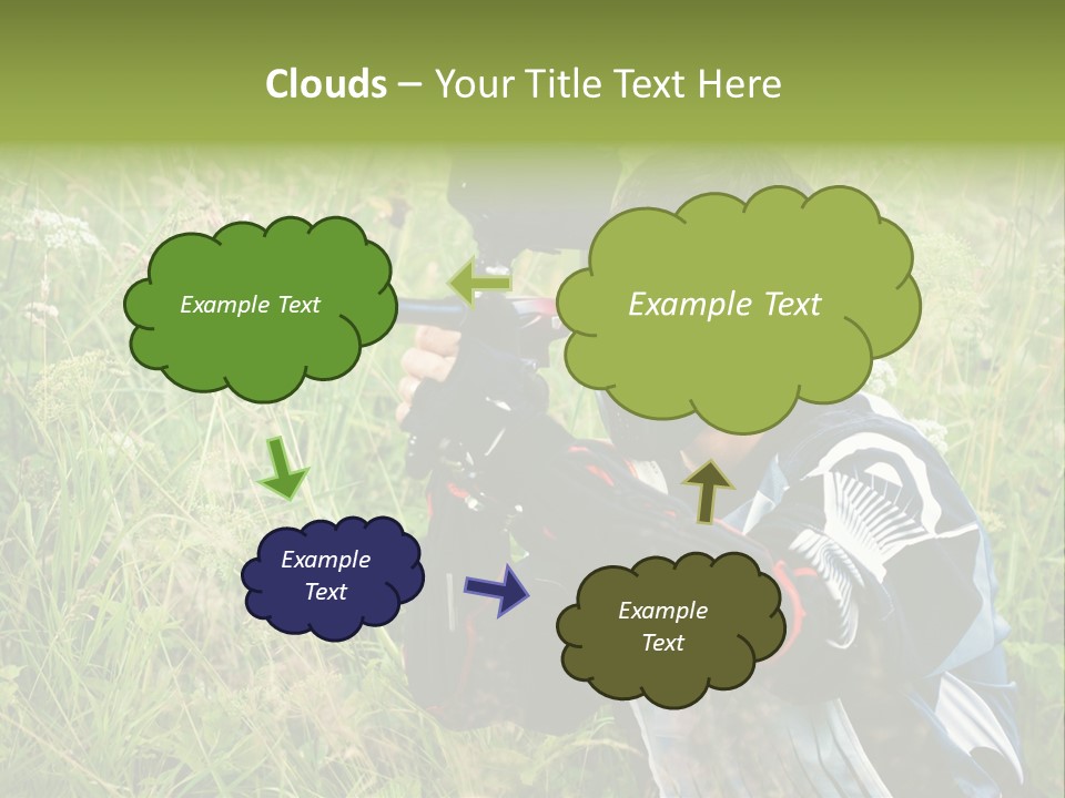 Terror Gun Mask PowerPoint Template