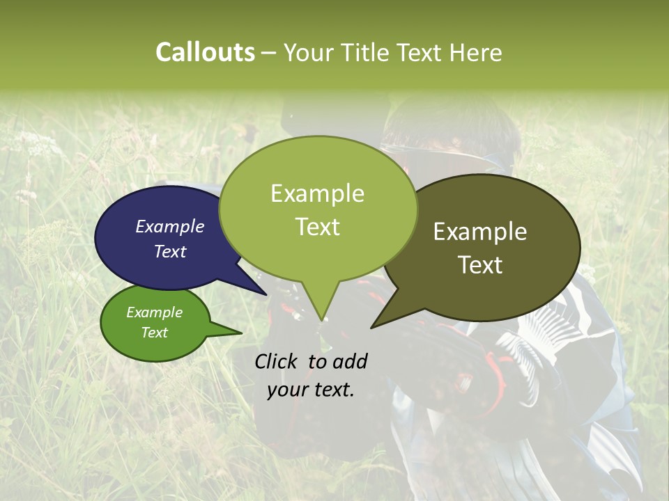 Terror Gun Mask PowerPoint Template