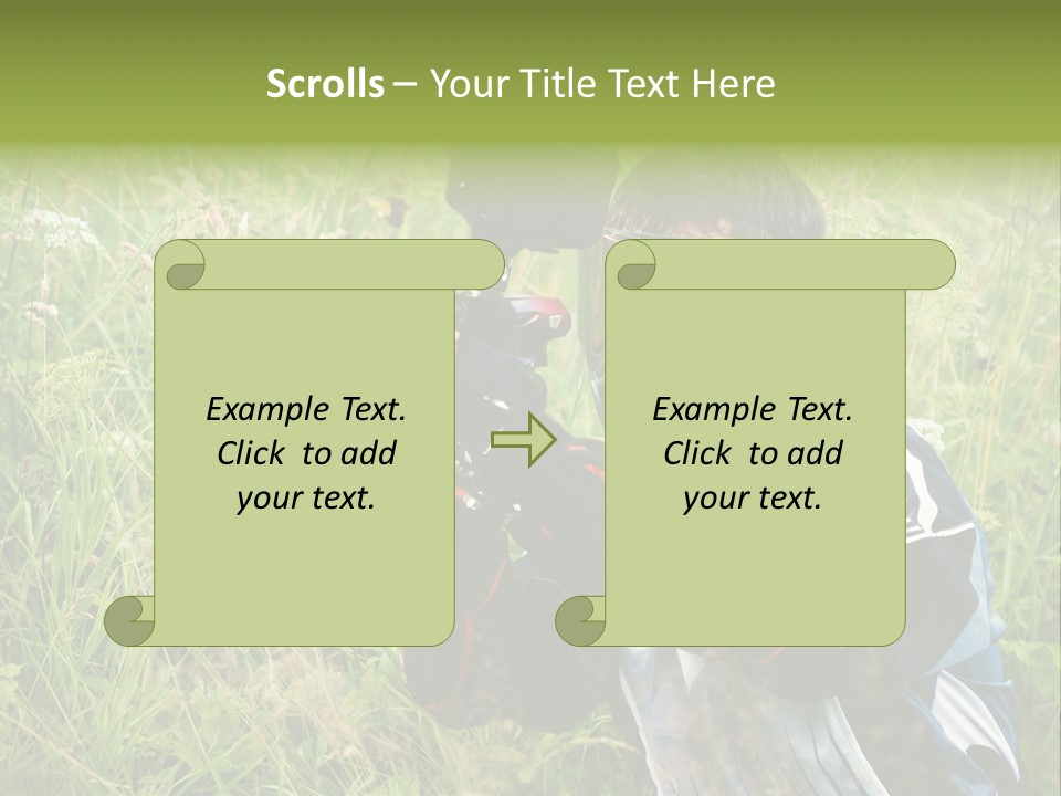 Terror Gun Mask PowerPoint Template