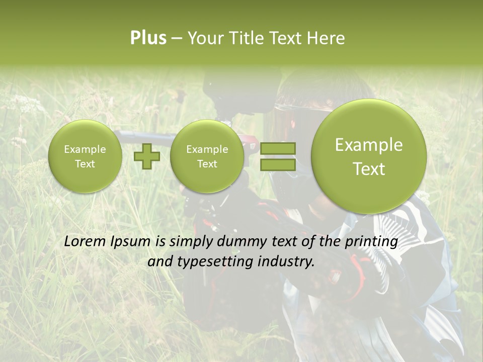 Terror Gun Mask PowerPoint Template