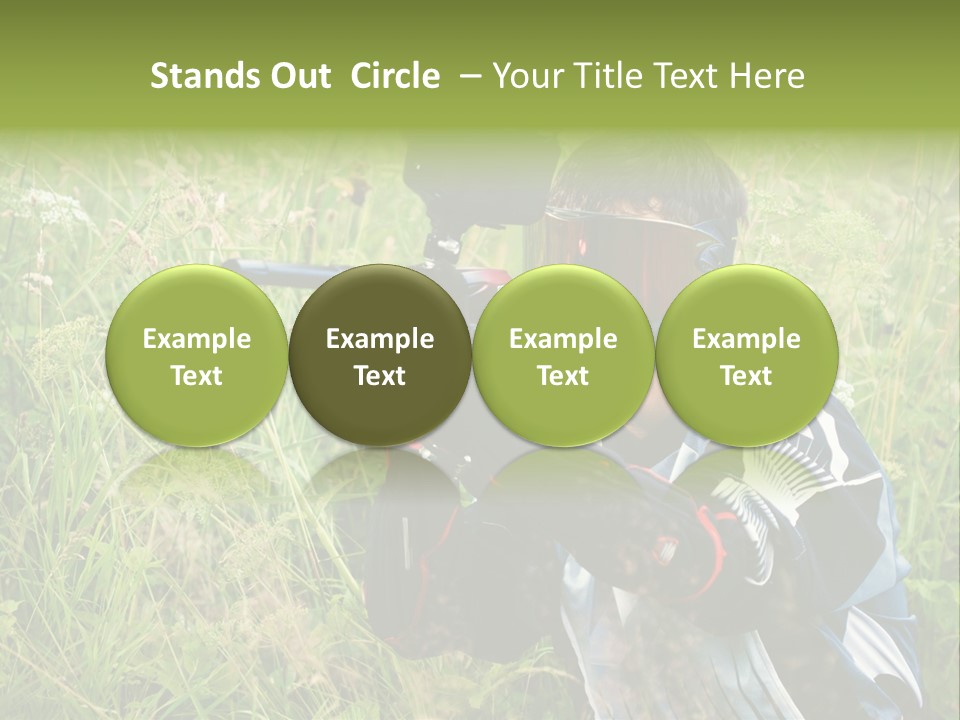 Terror Gun Mask PowerPoint Template