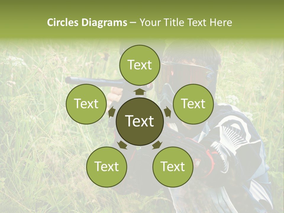 Terror Gun Mask PowerPoint Template