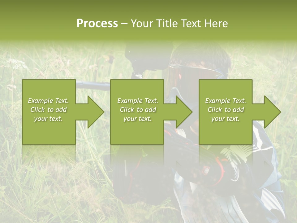 Terror Gun Mask PowerPoint Template