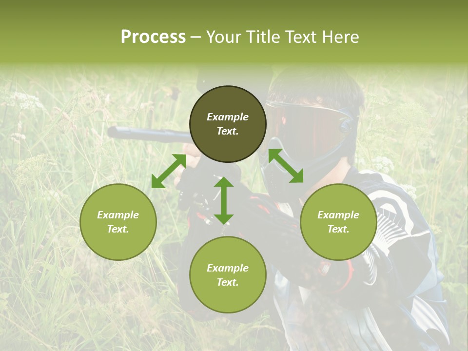 Terror Gun Mask PowerPoint Template
