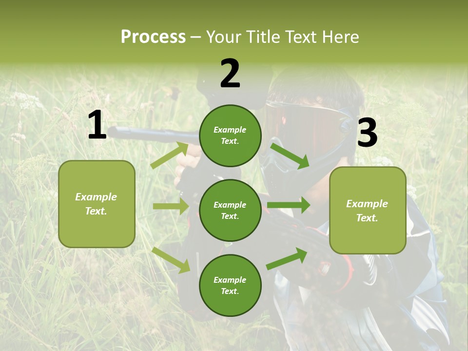 Terror Gun Mask PowerPoint Template