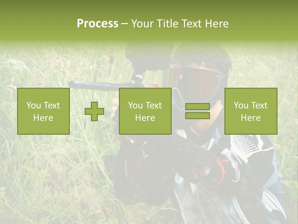 Terror Gun Mask PowerPoint Template