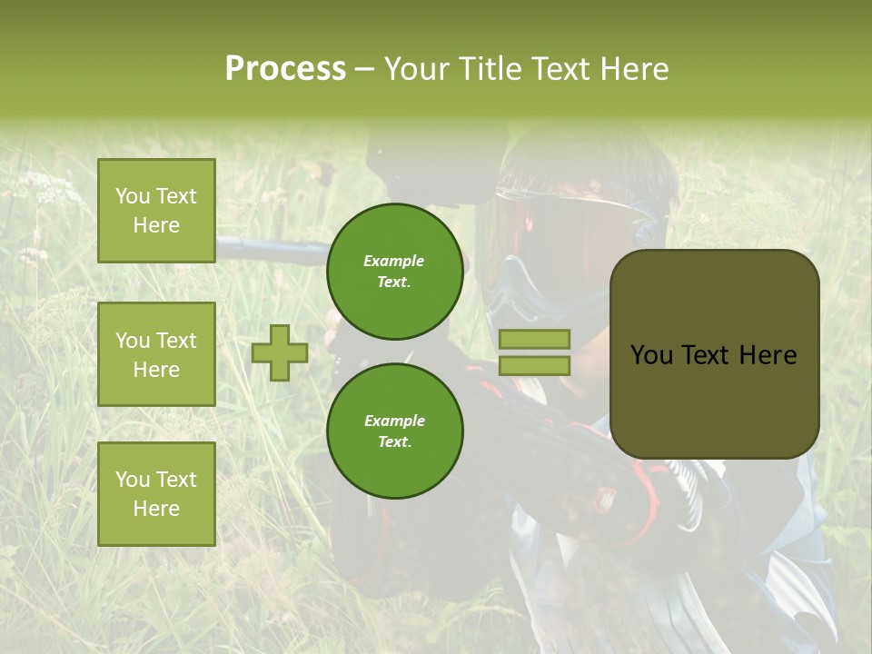 Terror Gun Mask PowerPoint Template
