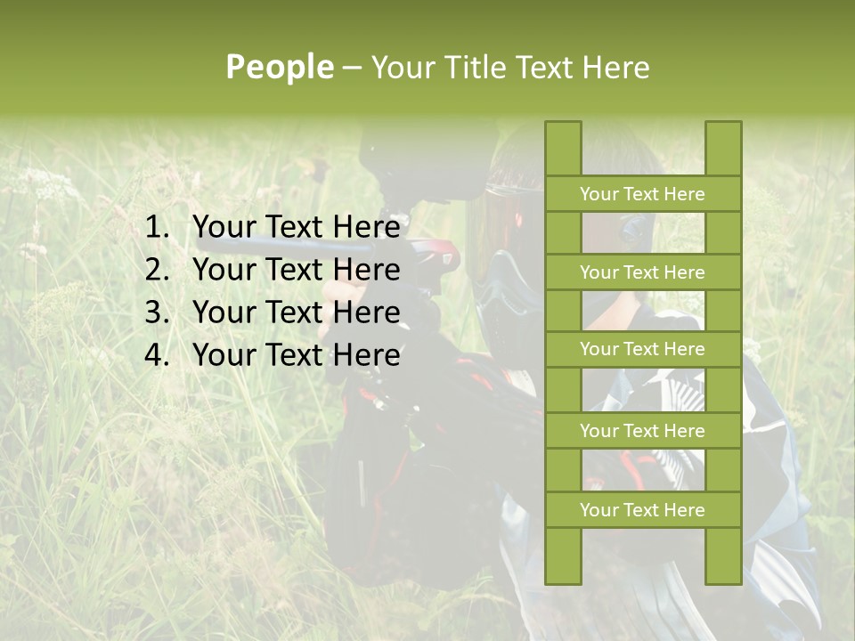 Terror Gun Mask PowerPoint Template