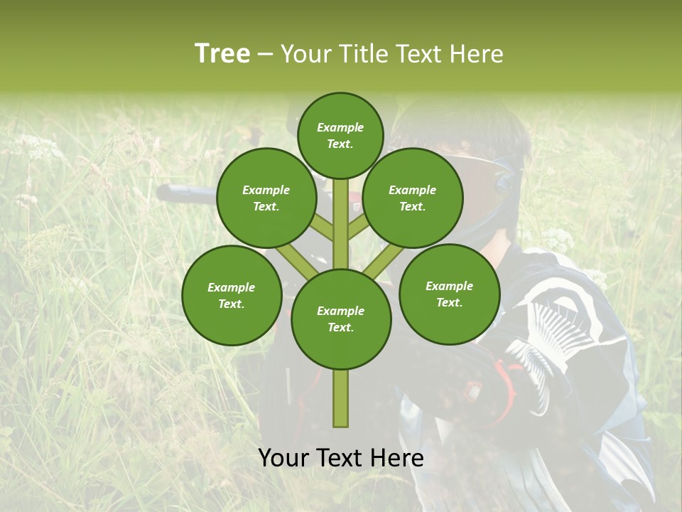Terror Gun Mask PowerPoint Template