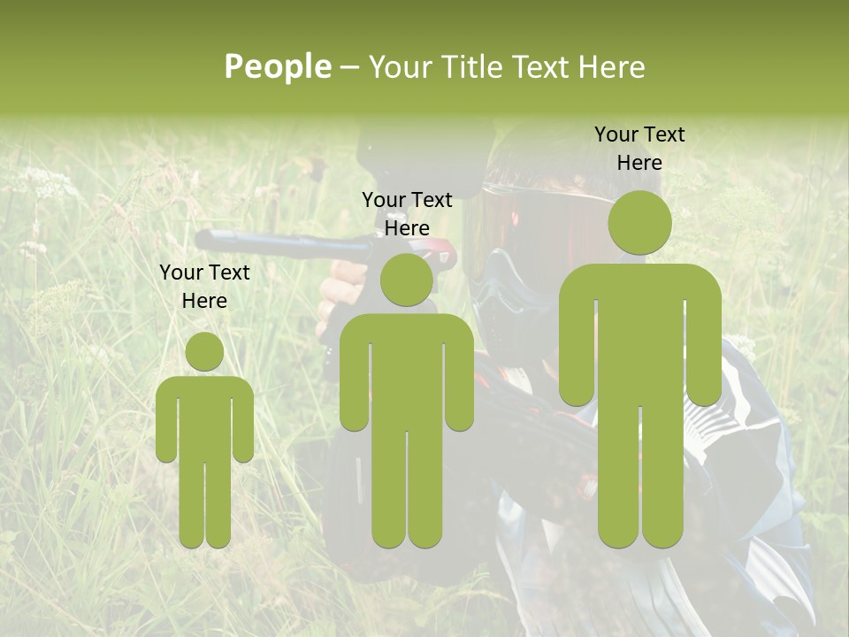 Terror Gun Mask PowerPoint Template