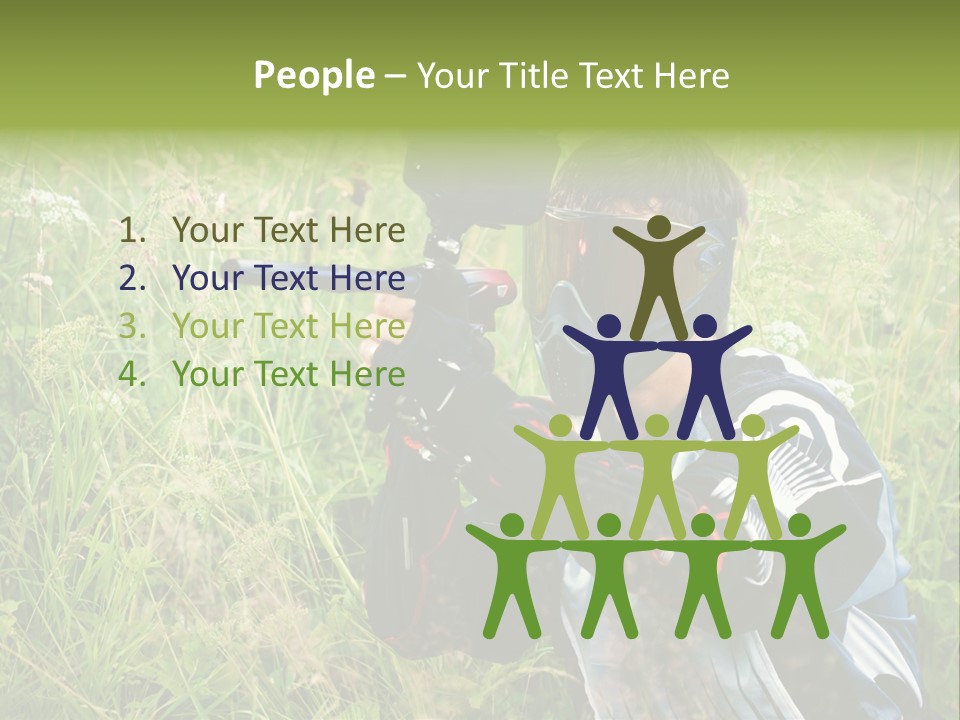 Terror Gun Mask PowerPoint Template