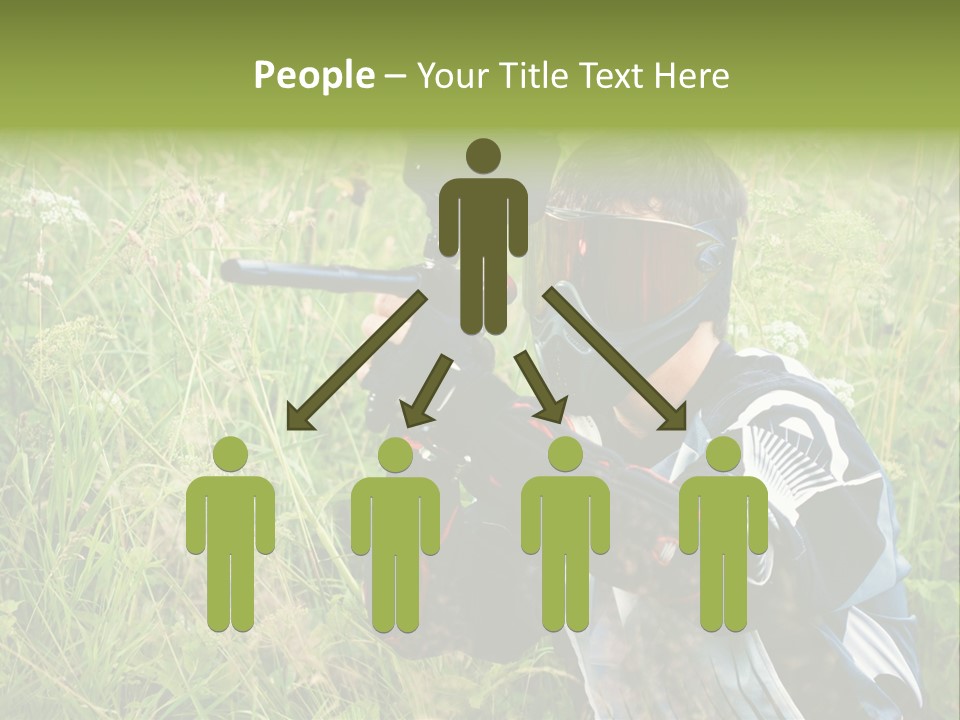 Terror Gun Mask PowerPoint Template