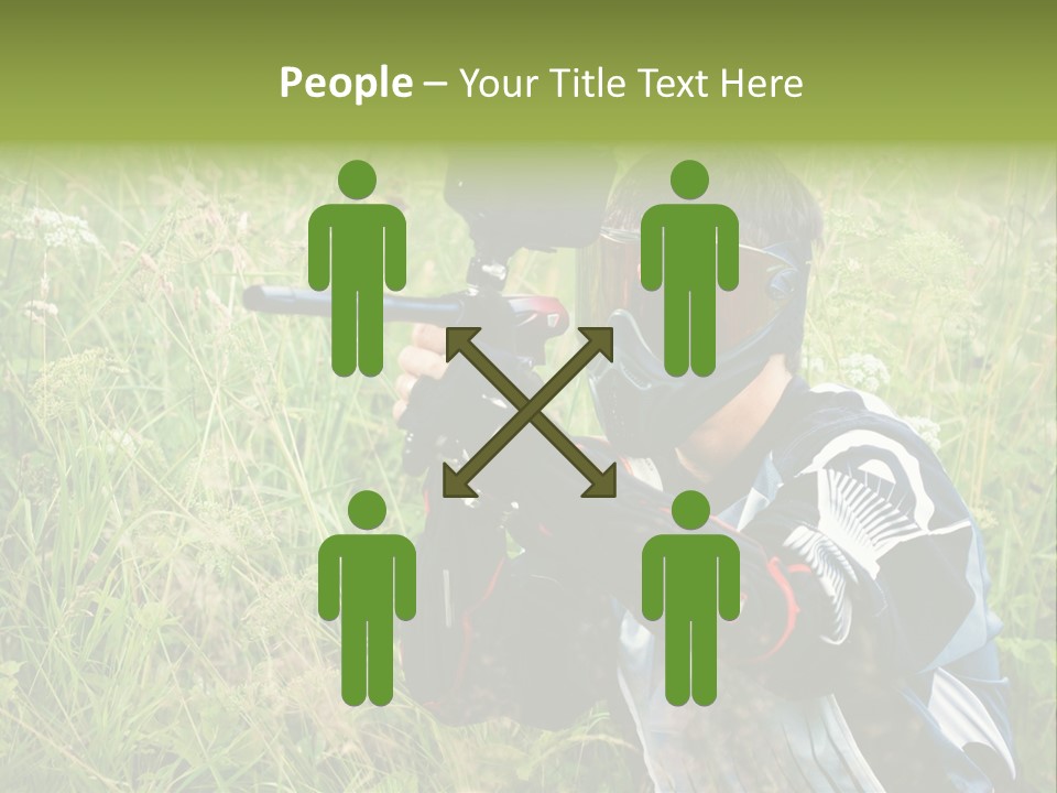 Terror Gun Mask PowerPoint Template