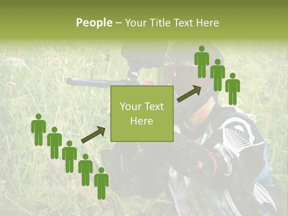 Terror Gun Mask PowerPoint Template