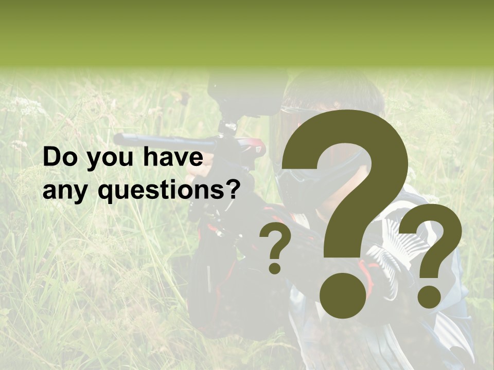 Terror Gun Mask PowerPoint Template