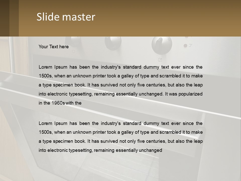 Buzz Closeup Steel PowerPoint Template