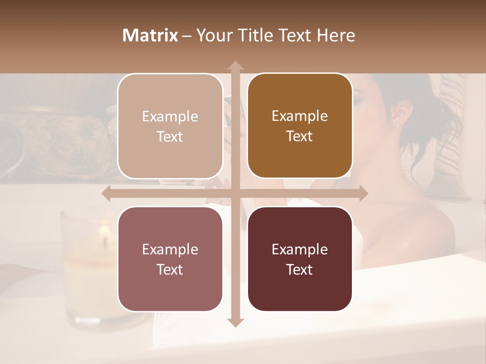 Wine Bath Glass PowerPoint Template