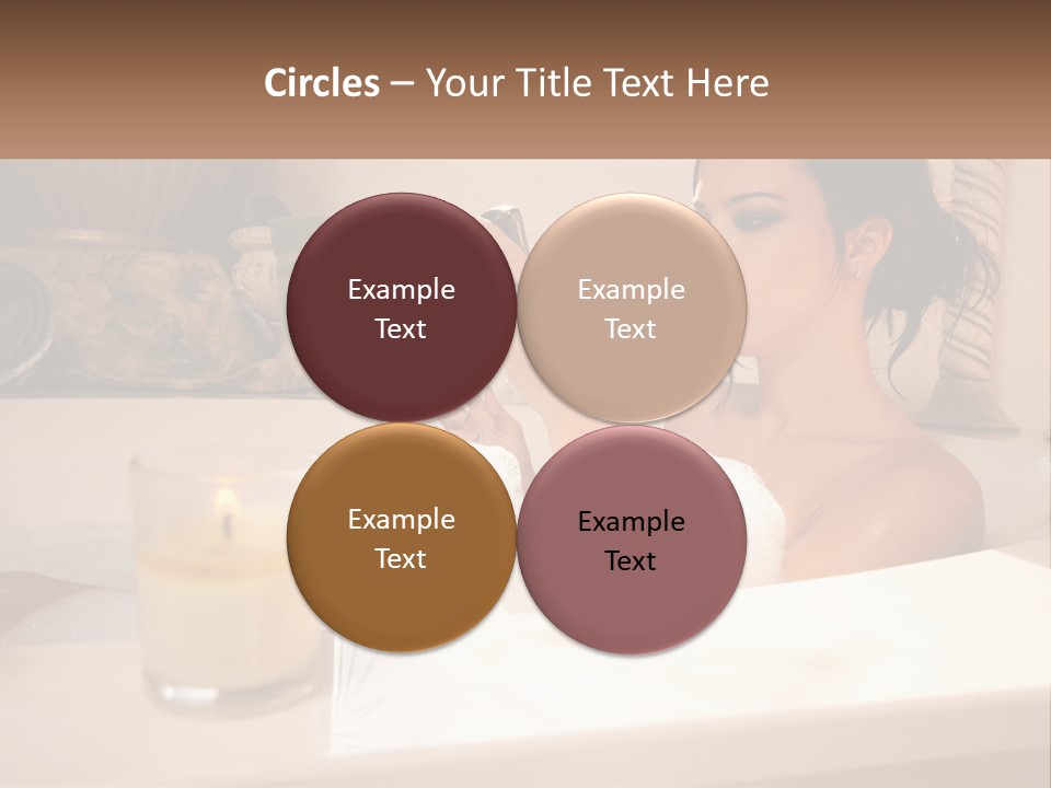Wine Bath Glass PowerPoint Template