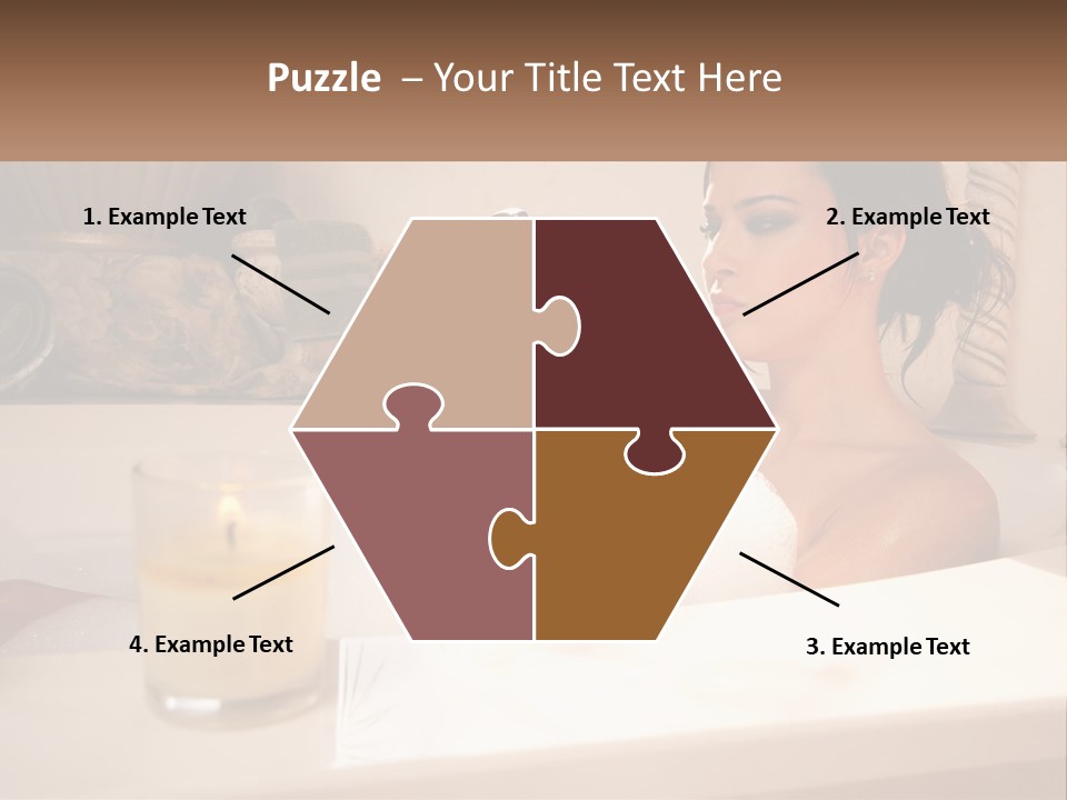 Wine Bath Glass PowerPoint Template