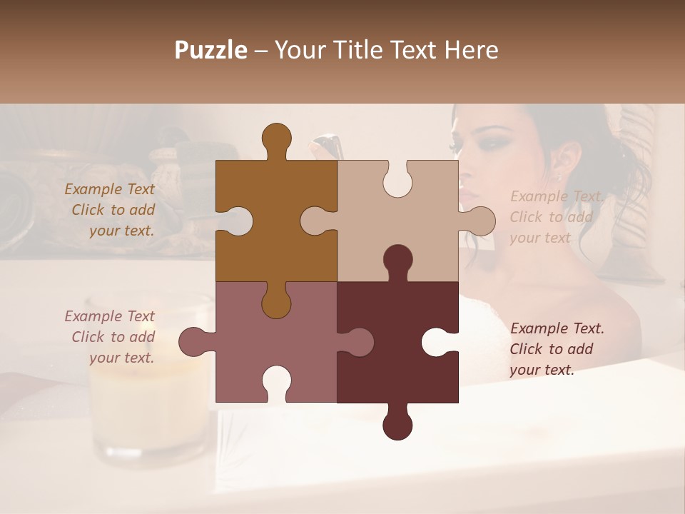 Wine Bath Glass PowerPoint Template