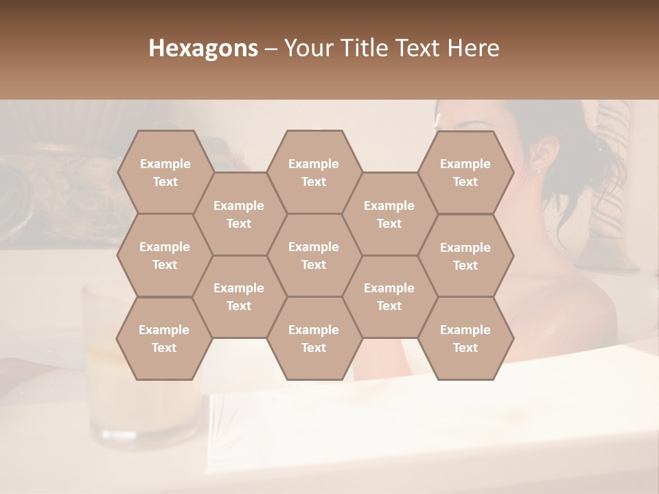 Wine Bath Glass PowerPoint Template