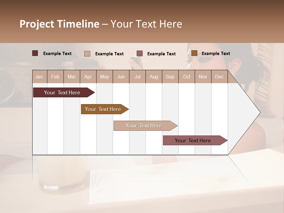 Wine Bath Glass PowerPoint Template