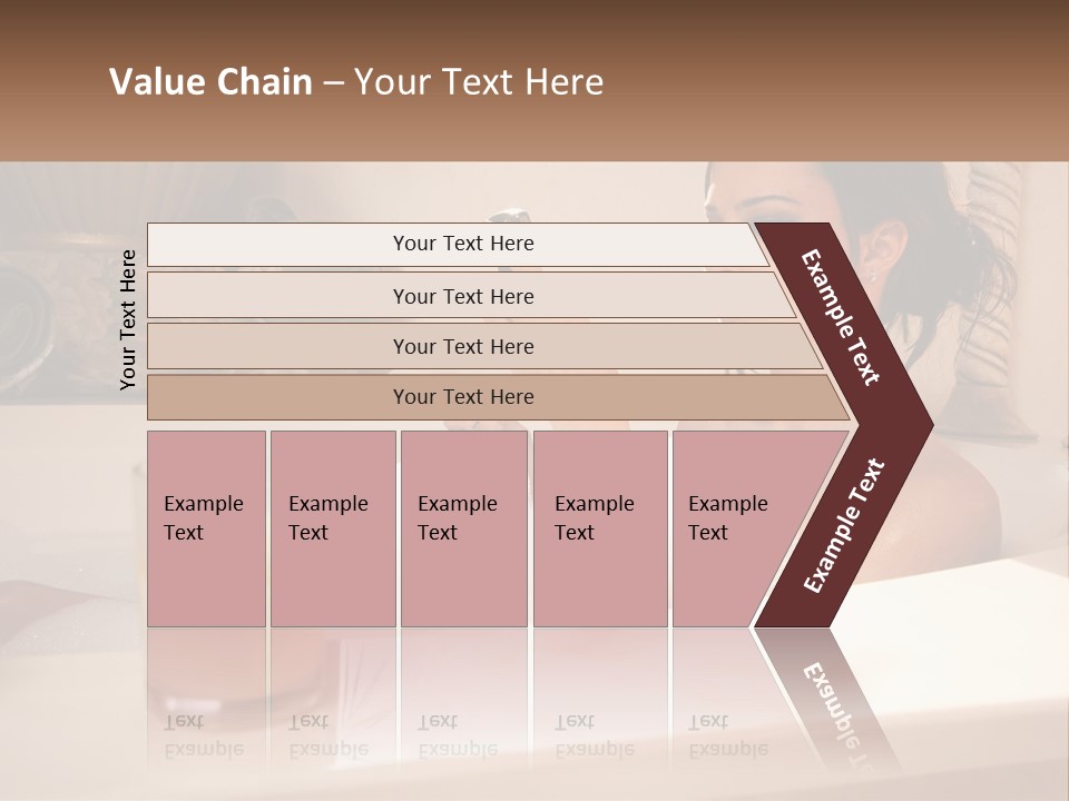 Wine Bath Glass PowerPoint Template