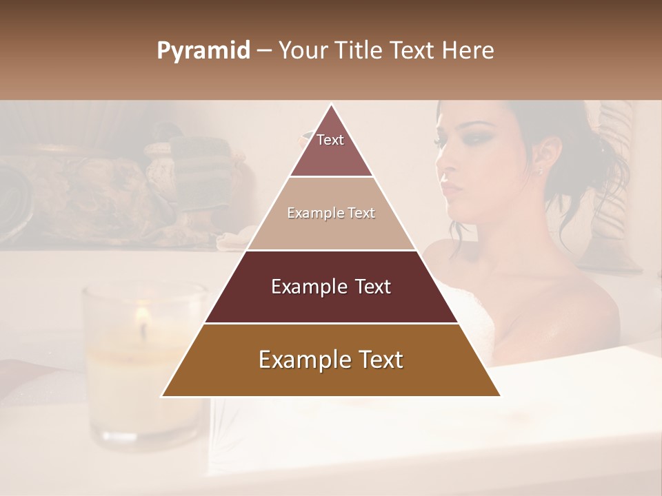 Wine Bath Glass PowerPoint Template