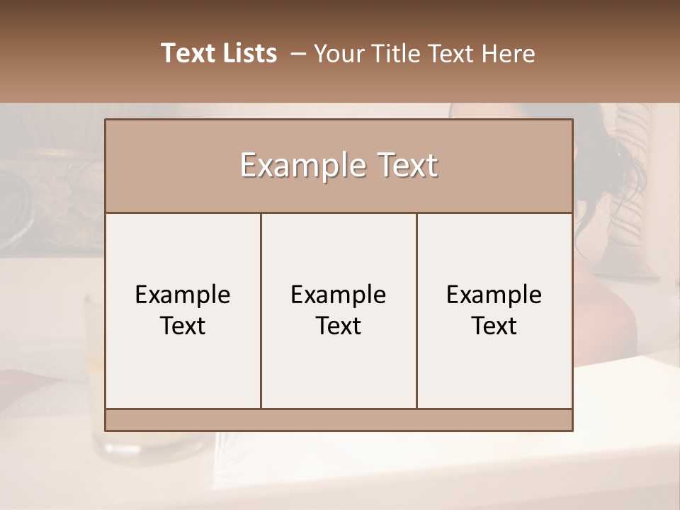 Wine Bath Glass PowerPoint Template