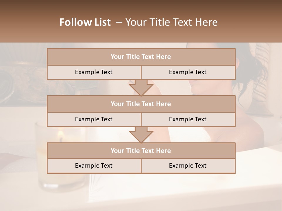 Wine Bath Glass PowerPoint Template