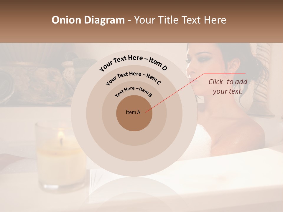 Wine Bath Glass PowerPoint Template